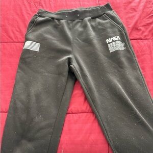 Mens NASA Black Joggers